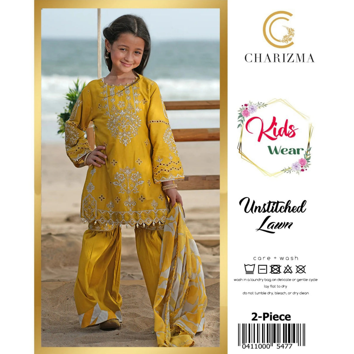 Kids Luxury Lawn 2Pc