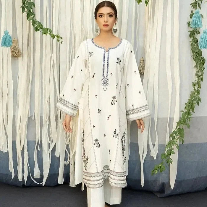 Luxury Dhanak Embroidered 3PC