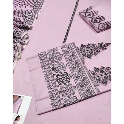 Luxury Dhanak Embroidered 3PC
