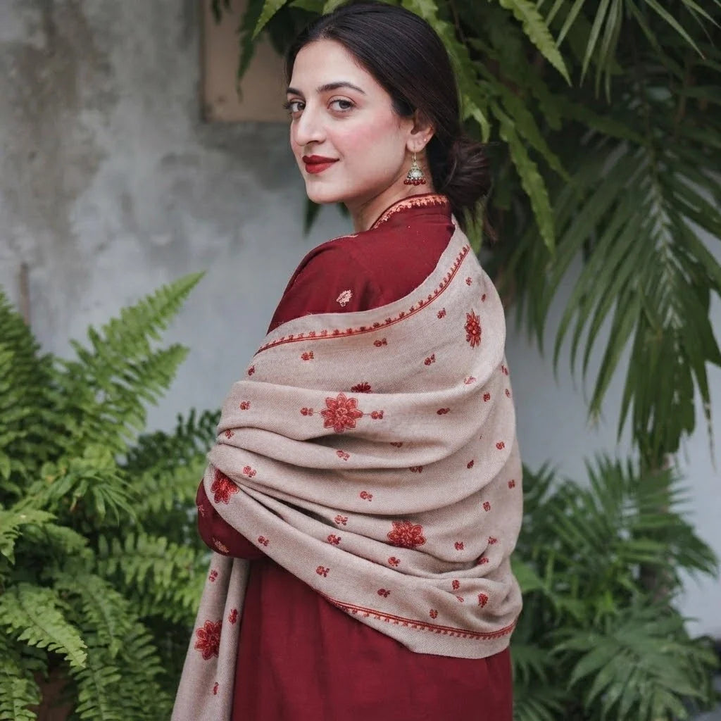 Luxury Dhanak Embroidered 3PC