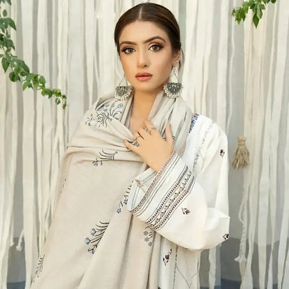 Luxury Dhanak Embroidered 3PC