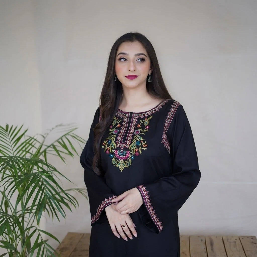Luxury Dhanak Embroidered 3PC